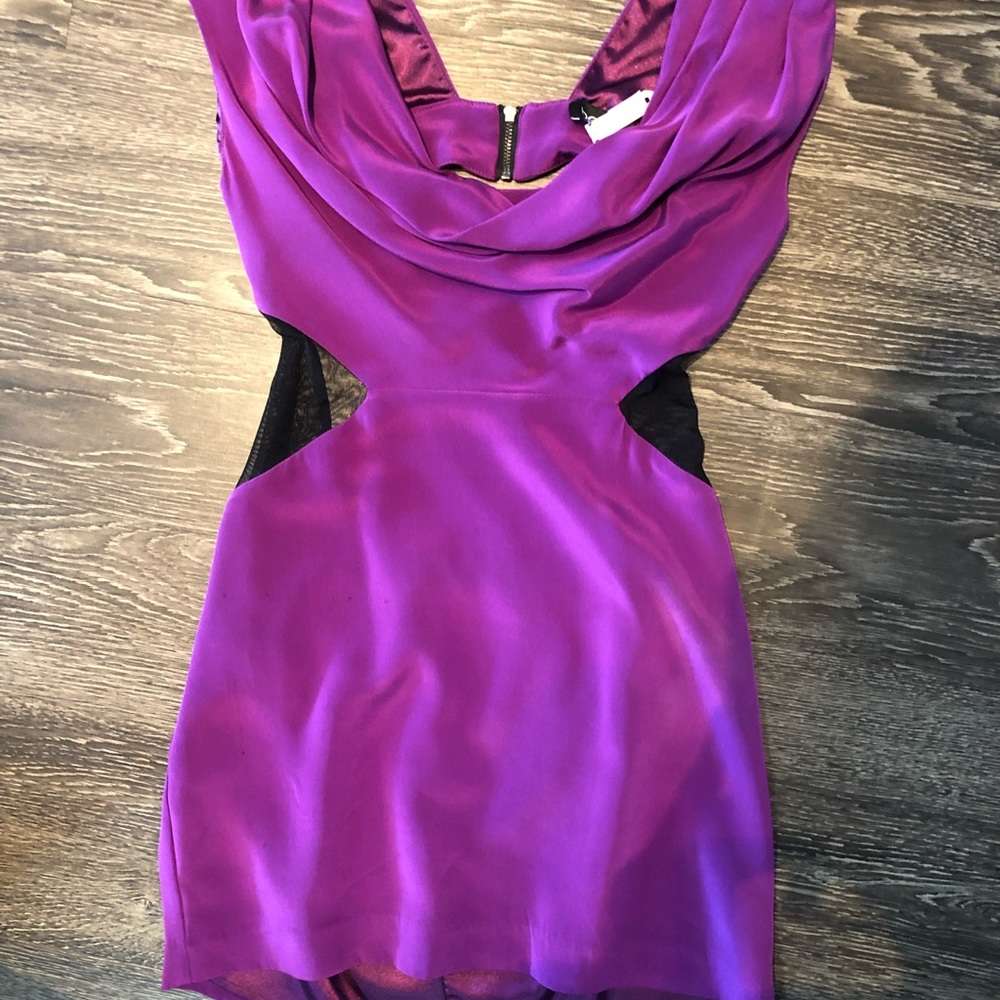 Purple mini dress